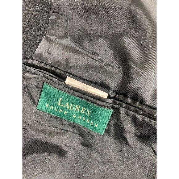 Lauren Ralph Lauren Men's Grey Wool Classic Over Coat - 48 L - Picture 11 of 12